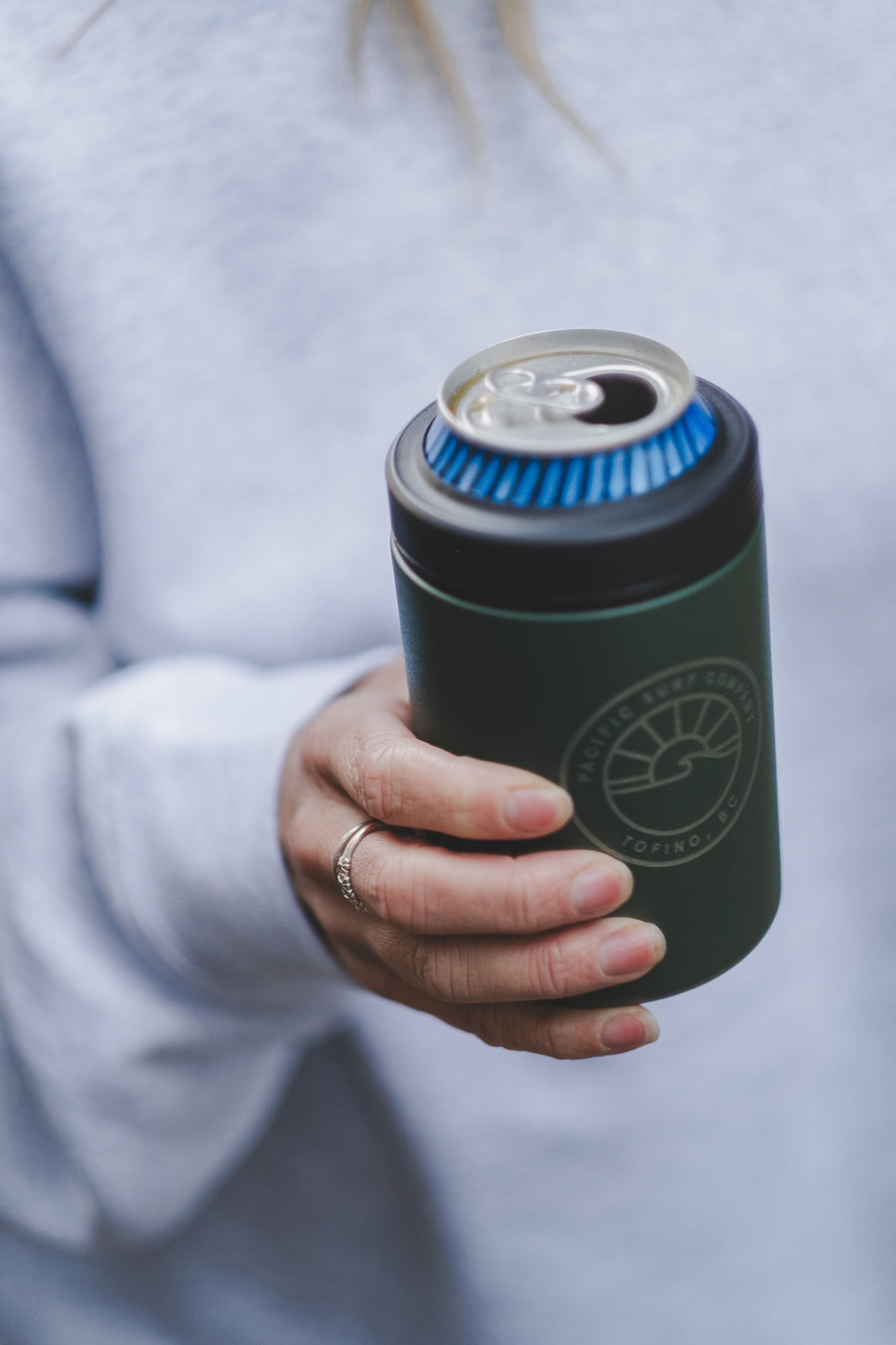 Insulated Can Cozy / Forest Green
