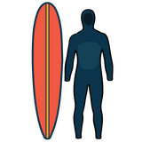 SURF BOARD & WETSUIT
