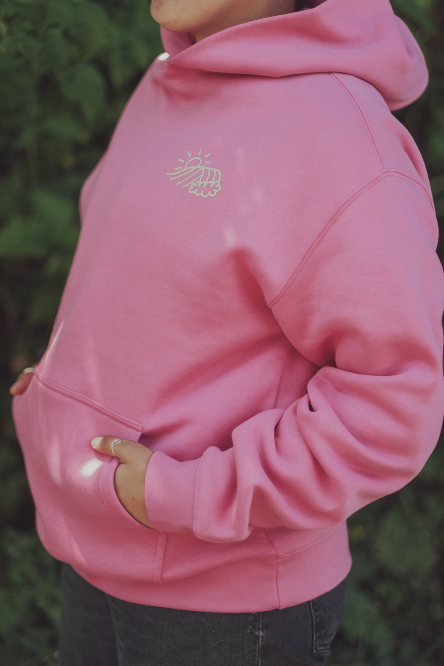 Izzy Sun-Wave Hoody / Charity Pink