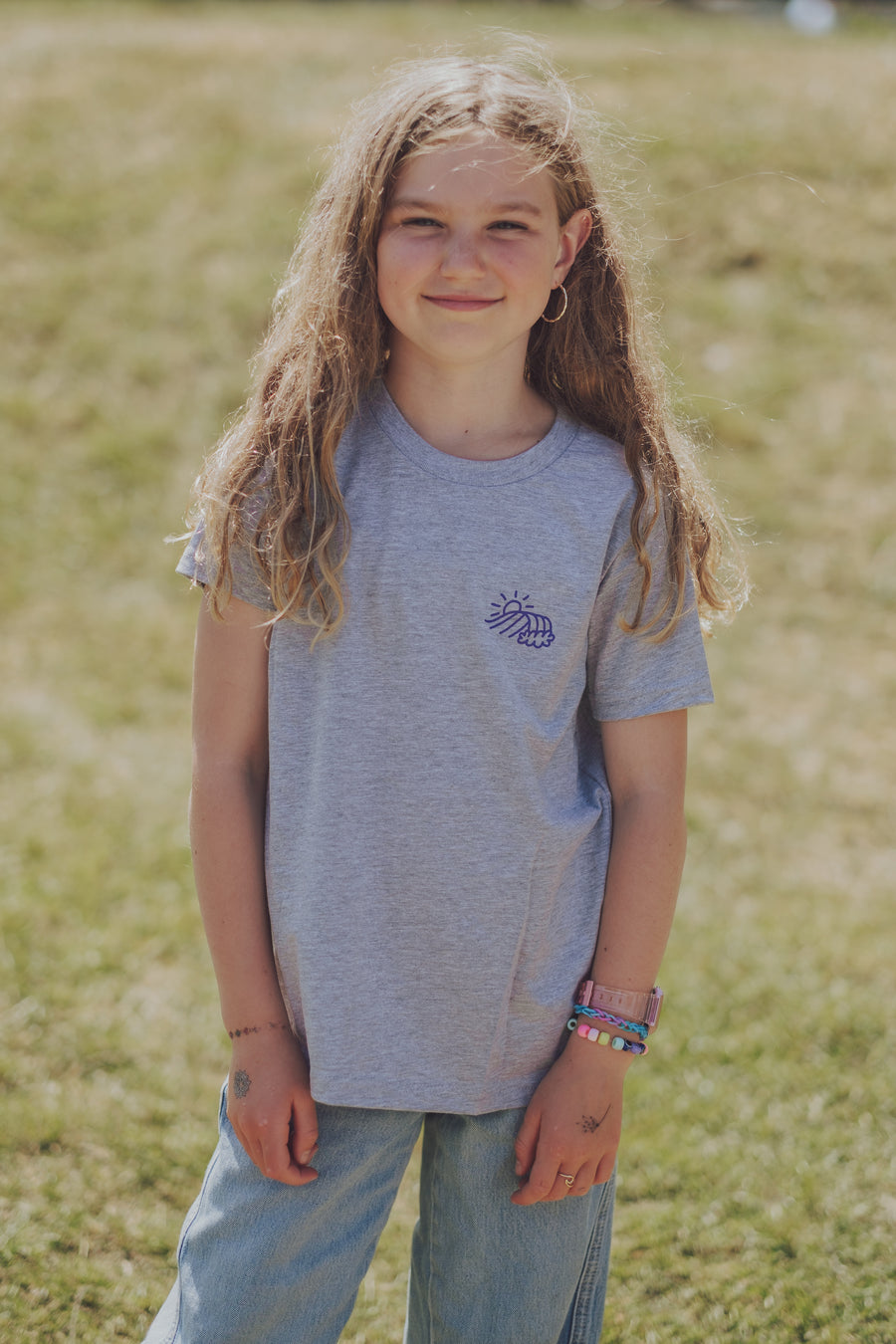 Youth Izzy Sun-Wave Tee / Grey