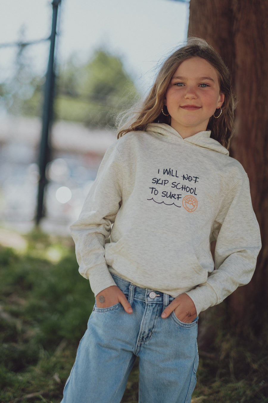 Youth I Will Not Skip School Hoody / Oatmeal Heather