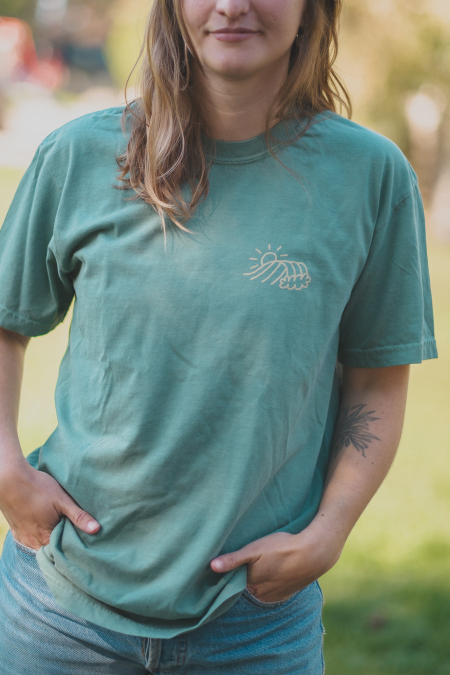 Izzy Sun-Wave Tee / Light Green