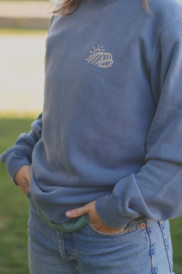 Izzy Sun-Wave Crew / Pigment Blue
