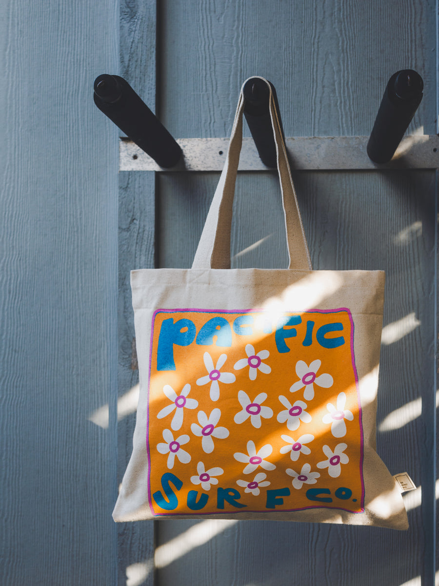 Organic Market Canvas Bag / Flower Power