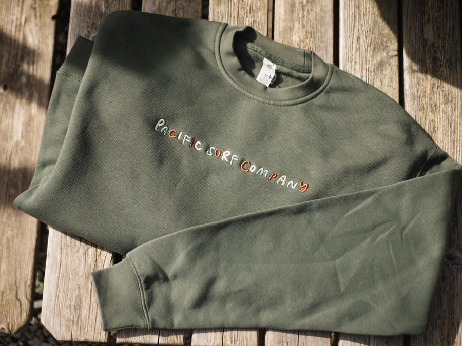 PSCo. Embroidered Crew / Cypress
