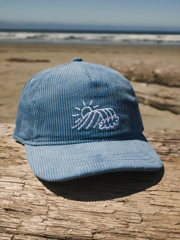 Sun-Wave Corduroy Hat / Cadet Blue