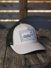 Heritage Mesh Hat / Stone & Olive - Pacific Surf Co