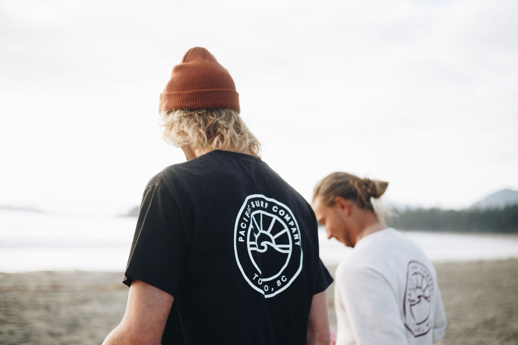 Surf apparel and merchandise from surf shop in Tofino, BC