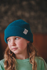 Youth Waffle Toque / Teal - Pacific Surf Co