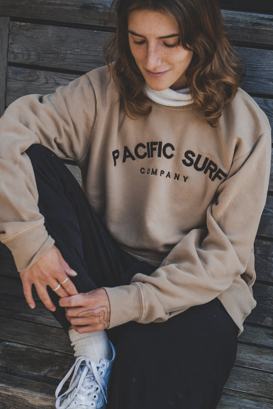 Pacific Surf Co. Crew / Tan